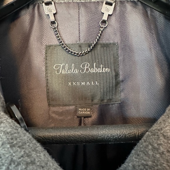 Talula Babaton Wool & Cashmere Coat Women’s XXS Heather Dark Grey - Picture 5 of 9